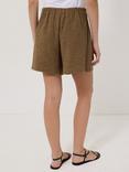 Jigsaw Textured Jersey Shorts, Khaki