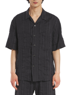 Barena Solana Linen Blend Shirt, Grafite, Grafite