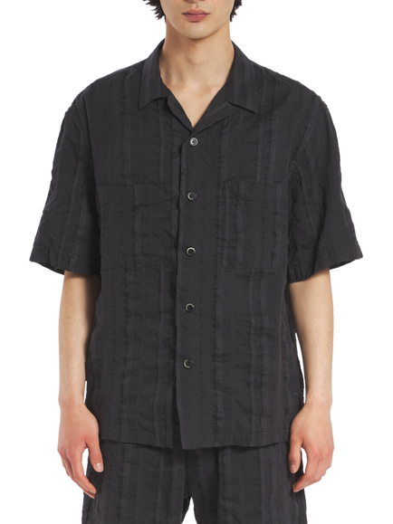 Barena Solana Linen Blend Shirt, Grafite, Grafite