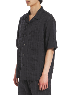 Barena Solana Linen Blend Shirt, Grafite - view 2, Grafite