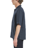 Barena Camicia Mola Linen Regular Fit Shirt, Navy