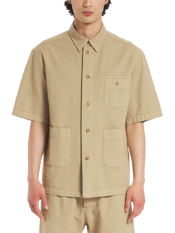 Barena Cotton Regular Fit Shirt, Khaki, Khaki