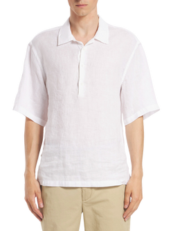 Barena Mola Linen Shirt, White, White