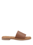 Hush Puppies HettyWoven  Leather Slider Sandals, Tan, Tan