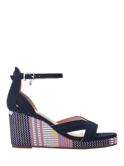 Moda in Pelle May Wedge Sandals, Navy