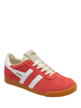 Gola Elan Suede Mix Trainers, Coral/White