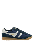 Gola Tornado Suede Blend Trainers, Navy/Silver