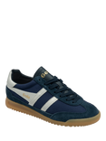 Gola Tornado Suede Blend Trainers, Navy/Silver
