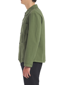 Barena Arela Linen Blend Overshirt, Khaki - view 2, Khaki