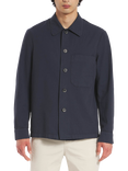 Barena Ced Cotton Long Sleeve Overshirt, Navy
