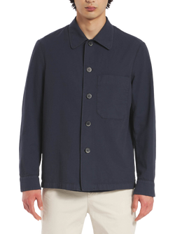 Barena Ced Cotton Long Sleeve Overshirt, Navy, Navy