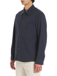 Barena Ced Cotton Long Sleeve Overshirt, Navy