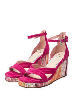 Moda in Pelle May Wedge Sandals - view 2, Pink