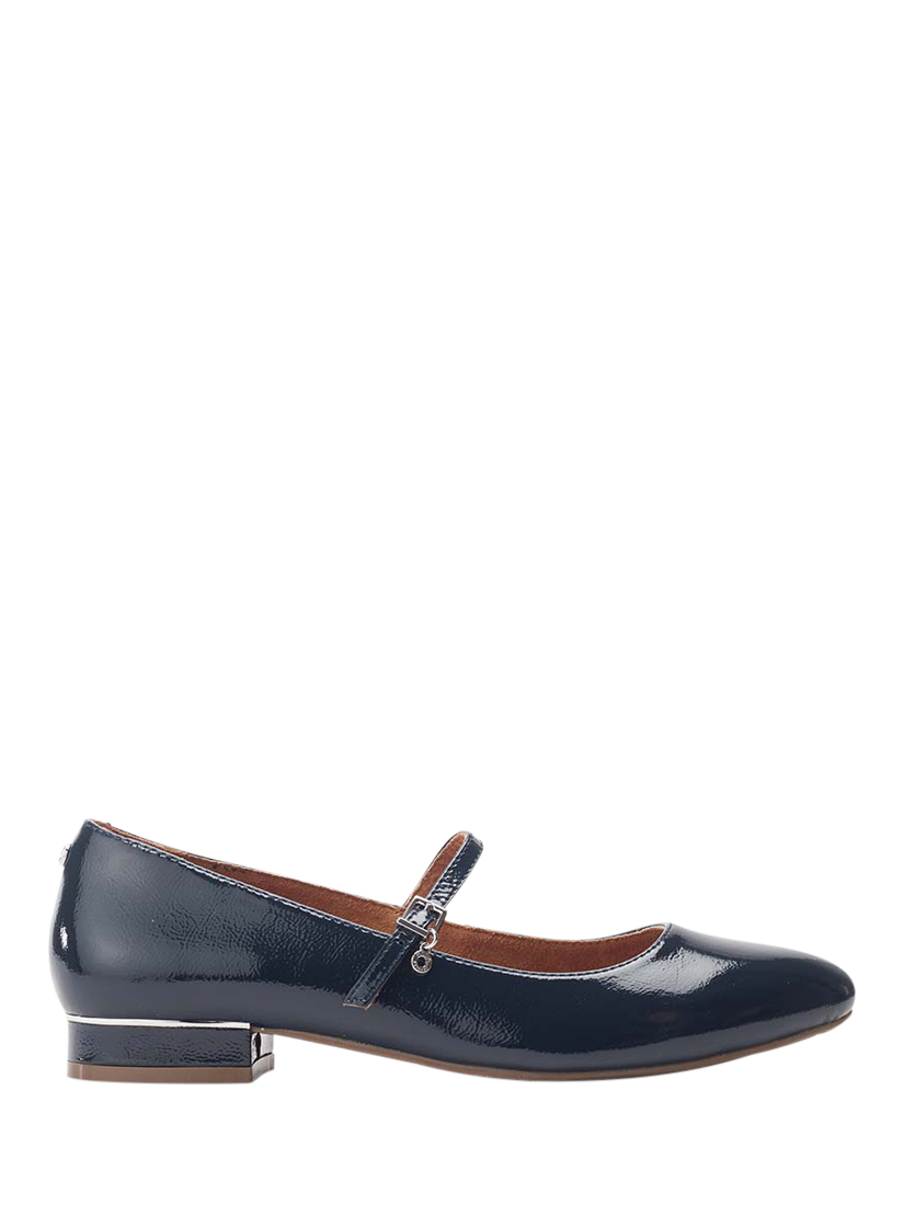 Product image 1 of 5, which shows Moda in Pelle Florentin Patent Leather Court Shoes, Navy, 3