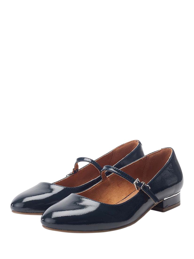 Product image 3 of 5, which shows Moda in Pelle Florentin Patent Leather Court Shoes, Navy, 3