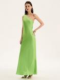 OMNES Uma Asymmetric Satin Dress