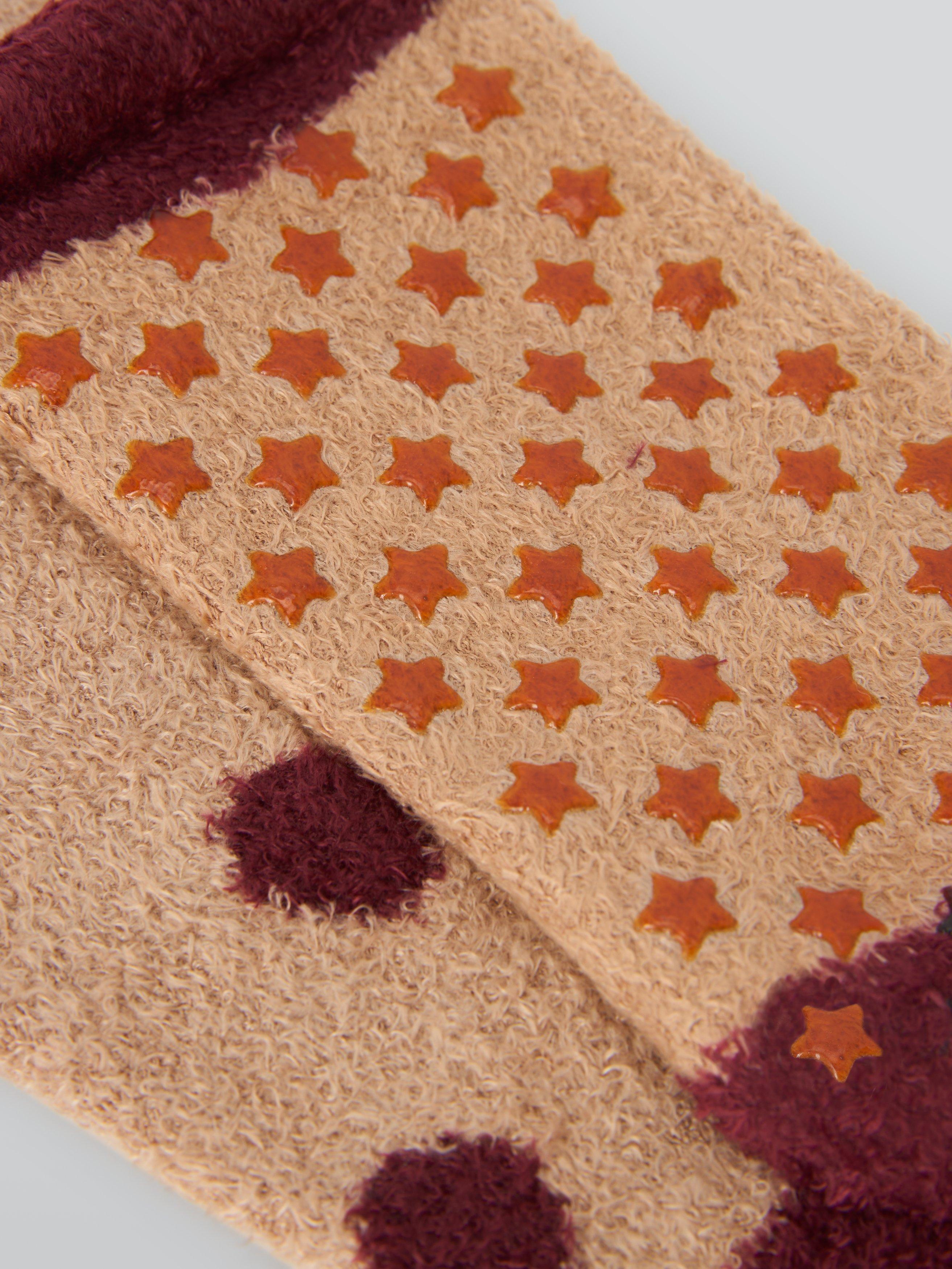 Product image 2 of 2, which shows John Lewis Kids' Fluffy Christmas Pudding Slipper Socks, Multi, 4-7