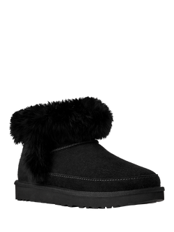 UGG Classic Ultra Mini Chalet Suede Ankle Boots - view 2, Black
