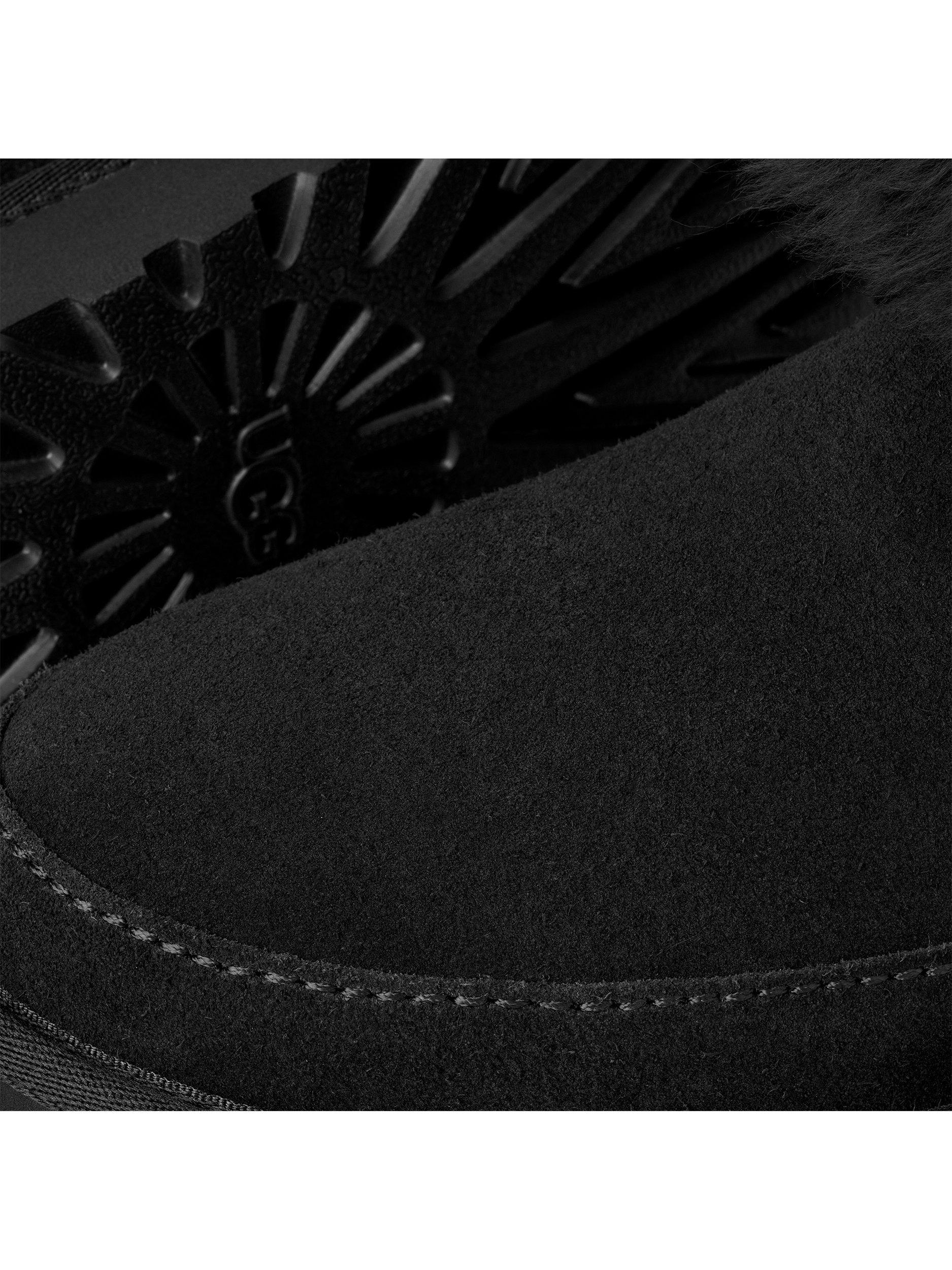 Product image 6 of 7, which shows UGG Classic Ultra Mini Chalet Suede Ankle Boots, Black, 4