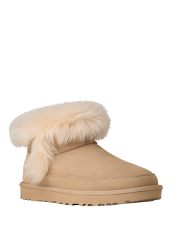 UGG Classic Ultra Mini Chalet Suede Ankle Boots - view 2, Sand