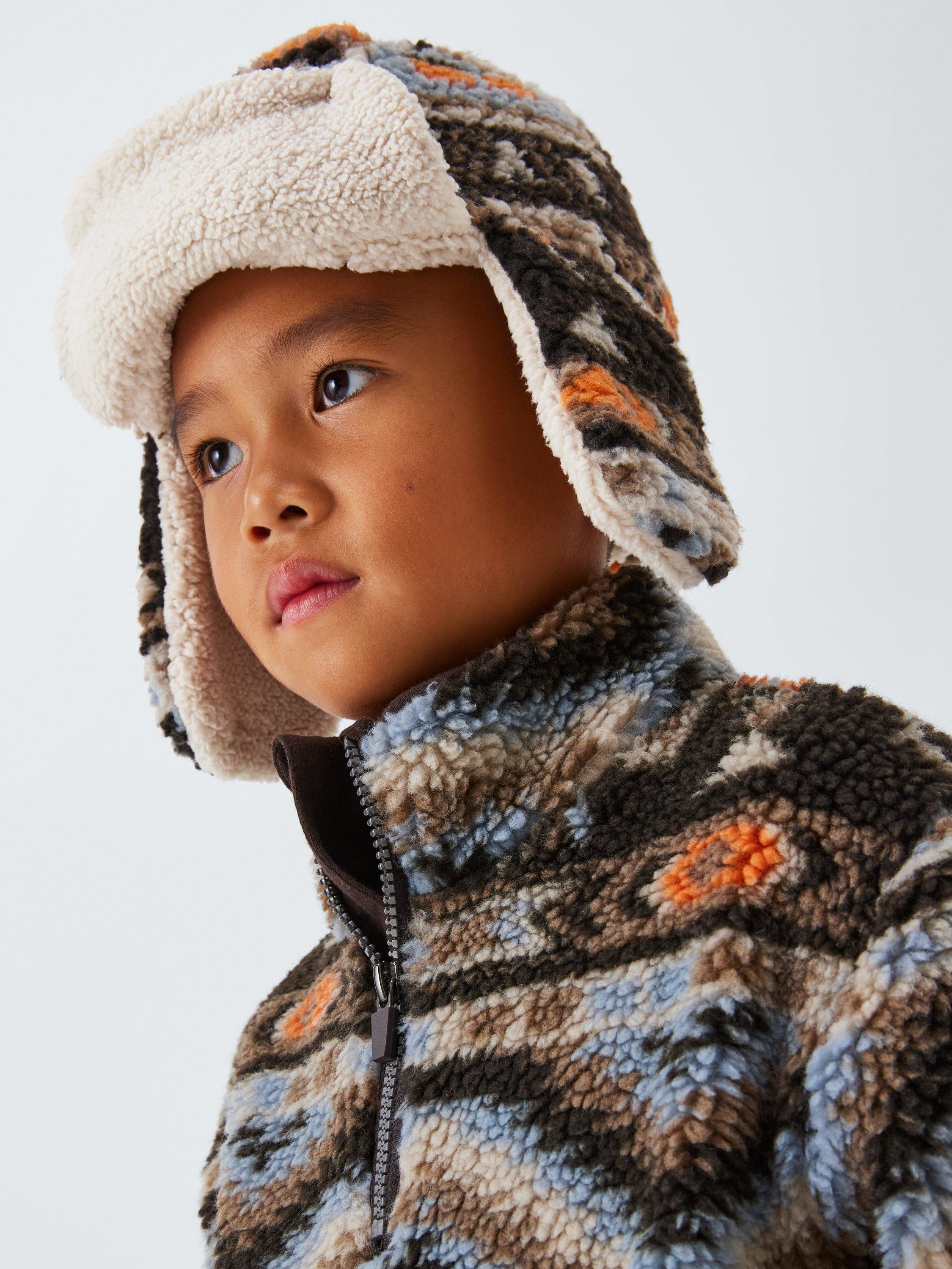 Product image 4 of 4, which shows John Lewis Kids' Aztec Borg Hat, Multi, 3-5 years