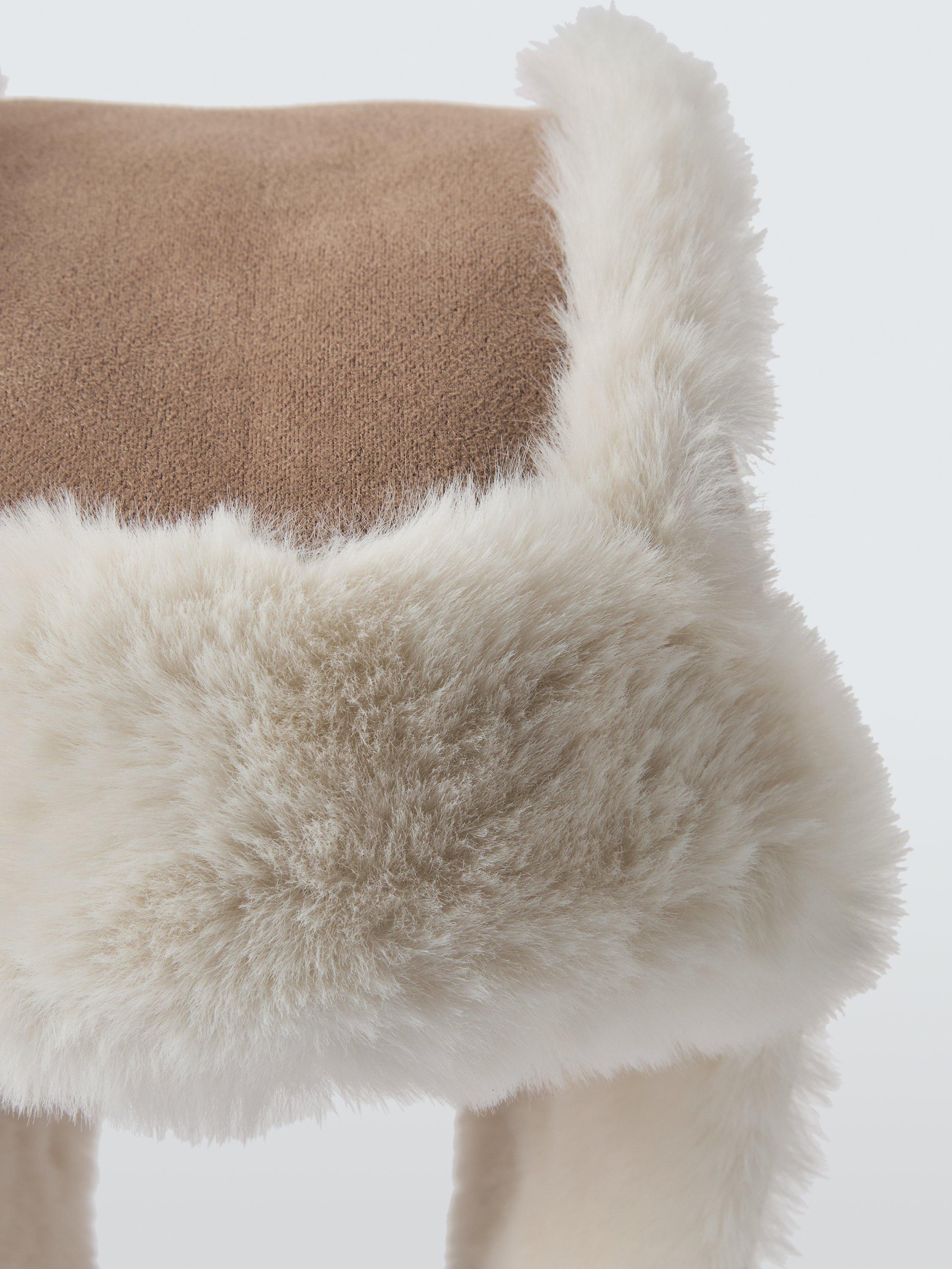 Product image 3 of 4, which shows John Lewis Kids' Faux Suede Hat, Chestnut, 3-5 years
