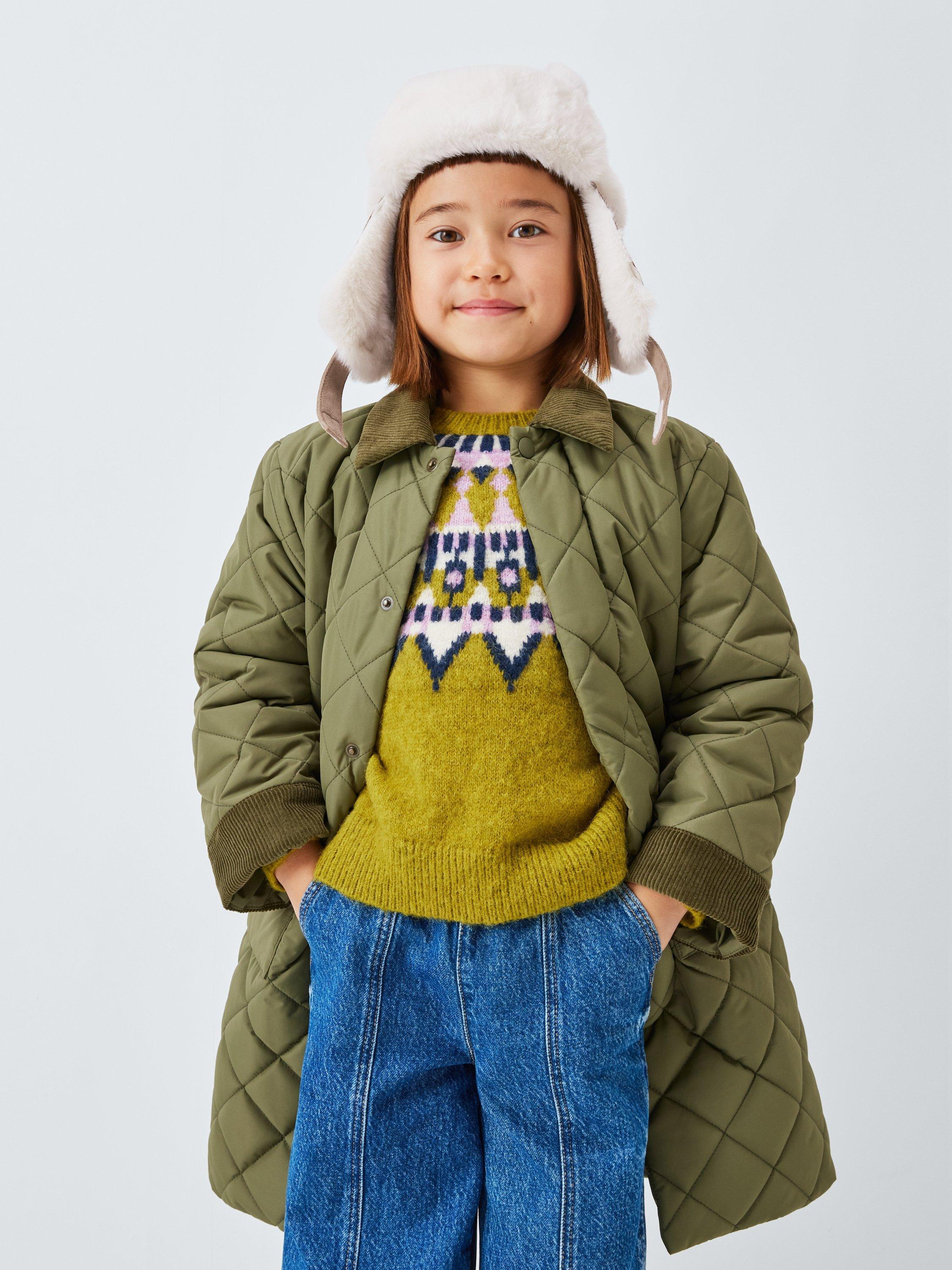 Product image 4 of 4, which shows John Lewis Kids' Faux Suede Hat, Chestnut, 3-5 years