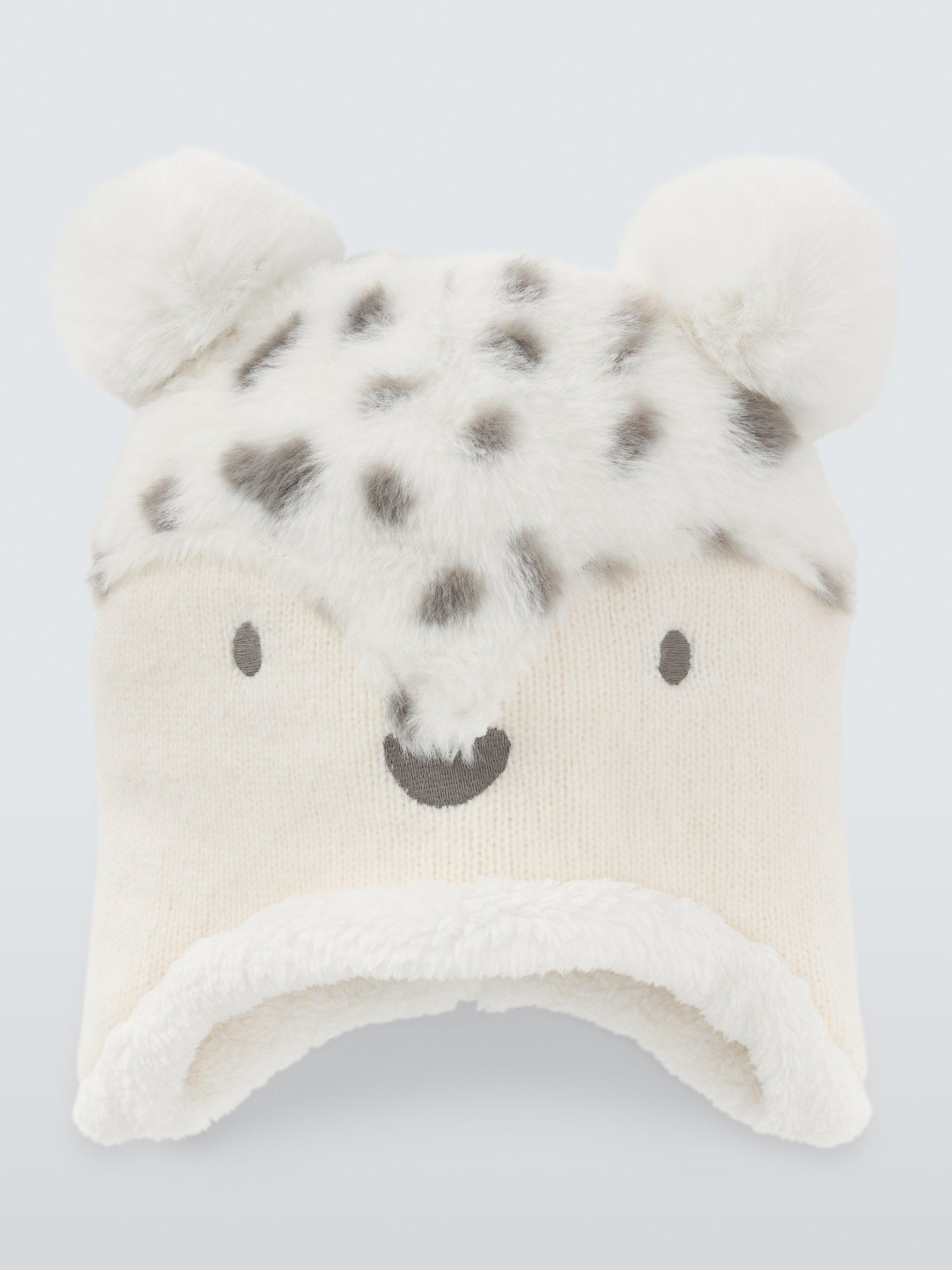 帽子 SHOMKA bear hat cream John Lewis Kids' Faux Fur Bear Hat, Cream