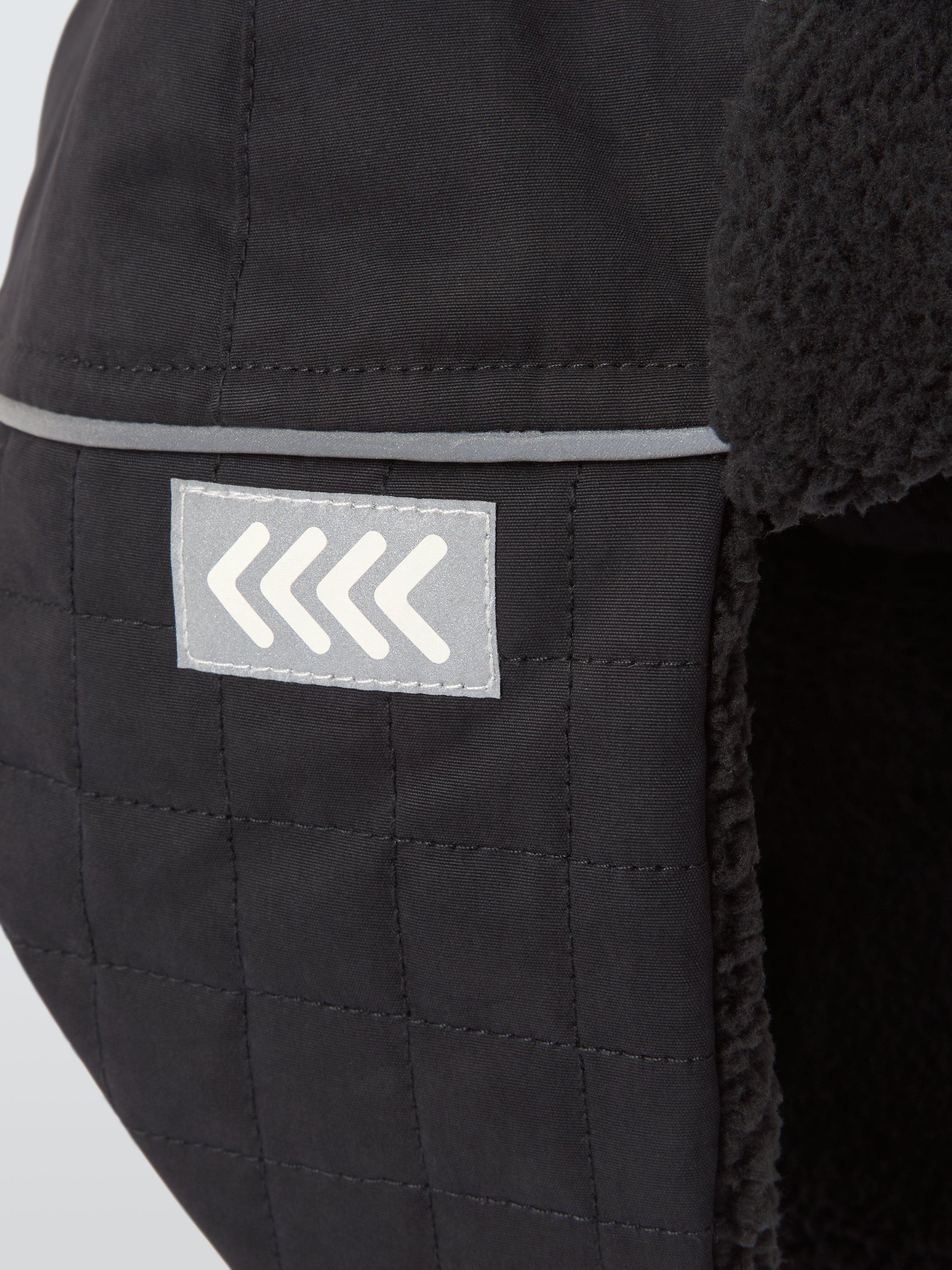 Product image 2 of 4, which shows John Lewis Kids' Ski Trapper Hat, Black, 3-5 years