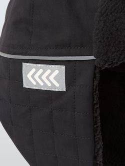 John Lewis Kids' Ski Trapper Hat, Black - view 2, Black