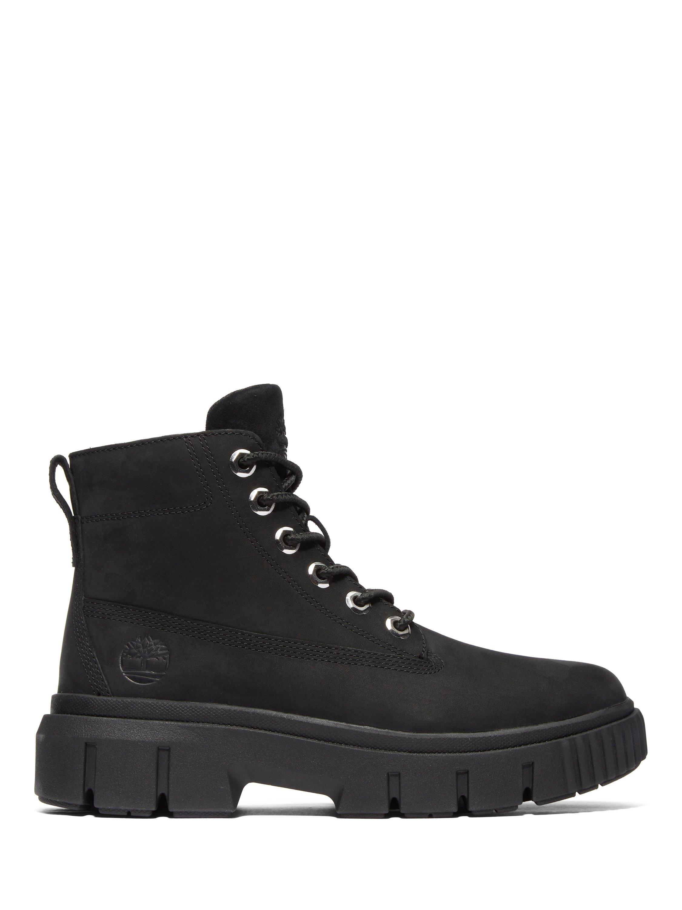 Timberland Greyfield Leather Lace Up Ankle Boots, Black