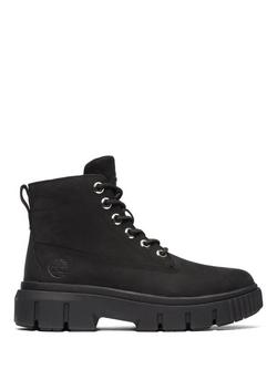 Timberland Greyfield Leather Lace Up Ankle Boots, Black, Black