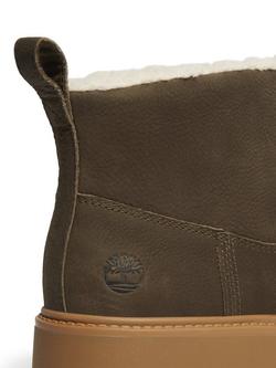Timberland Stone Mid Leather Ankle Boots, Dark Brown - view 2, Dark Brown
