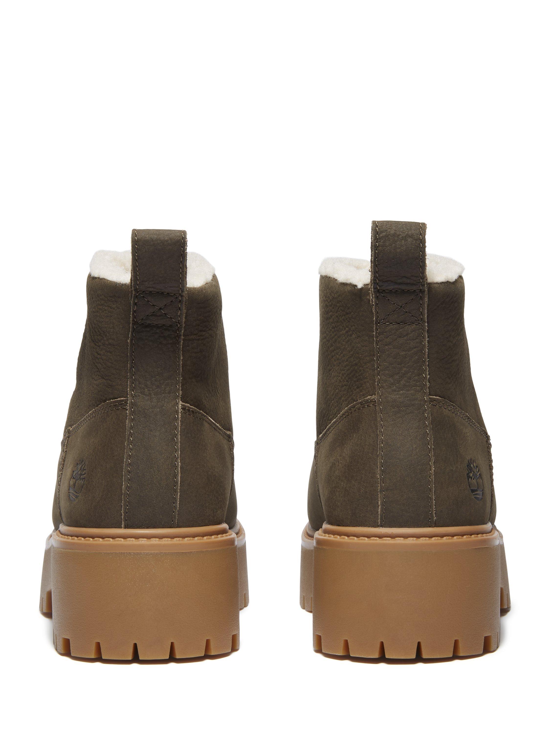 Product image 5 of 7, which shows Timberland Stone Mid Leather Ankle Boots, Dark Brown, 7