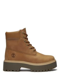 Timberland Stone Street Leather Waterproof Platform Ankle Boots, Wheat Leather, Wheat Leather