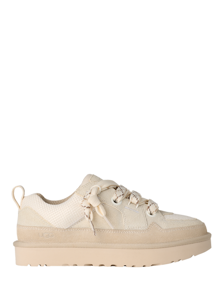 UGG Lo Lowmel Suede Blend Trainers, Off-white/Beige, Off-white/Beige