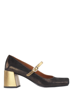 Chie Mihara Ustakio Leather Mary Janes, Bronze/Gold, Bronze/Gold