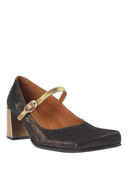 Chie Mihara Ustakio Leather Mary Janes, Bronze/Gold - view 2, Bronze/Gold