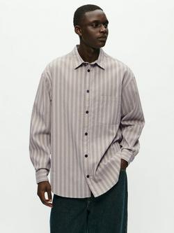 WOOD WOOD Carter Cotton Pinstripe Button Shirt, Fallen Rock Stripe