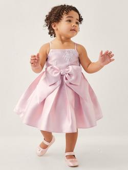 Monsoon Baby Juniper Occasion Dress, Pink, Pink