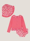 Monsoon Baby 3pc Daisy Swim Set, Coral