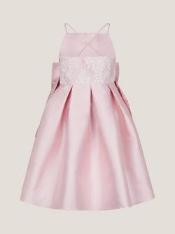 Monsoon Kids' Juniper Occasion Dress, Pink - view 2, Pink