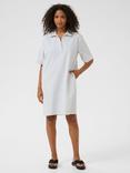 KAFFE Naya Stripe Collar Dress, Blue/Multi