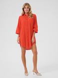 KAFFE Pauline Shirt Mini Dress, Mid Red, Mid Red