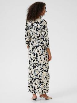 KAFFE Pedra Blurry Leaf A-Line Maxi Dress, Multi - view 2, Multi