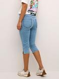 KAFFE Vicky Slim Fit Capri Jeans, Light Blue
