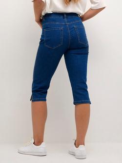 KAFFE Vicky Capri Jeans, Mid Blue - view 2, Mid Blue