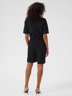 KAFFE Paya Shirt Playsuit, Black - view 2, Black