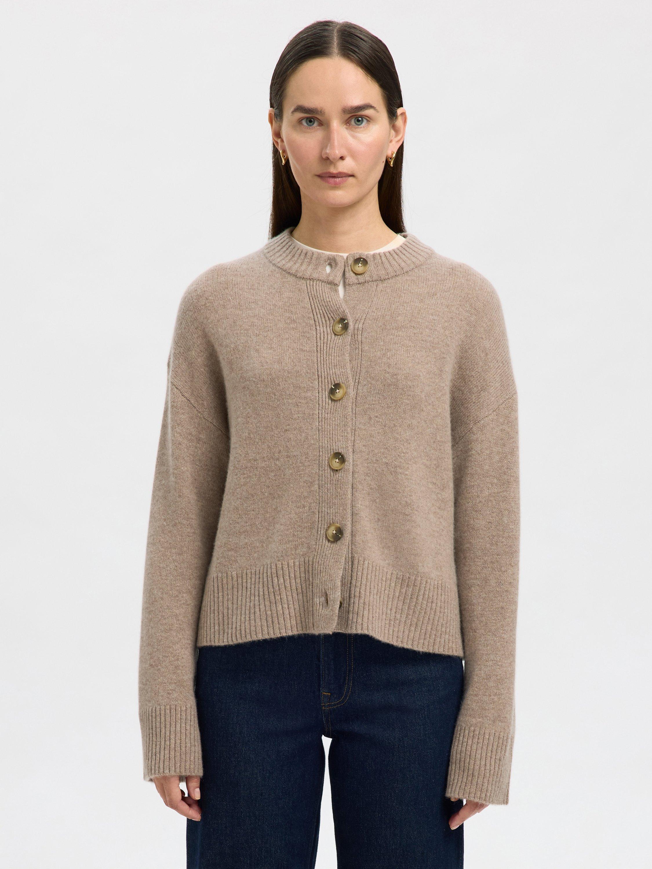 OVY Wool Crew Neck Cardigan L Merino Wool Crew-Neck Cardigan in