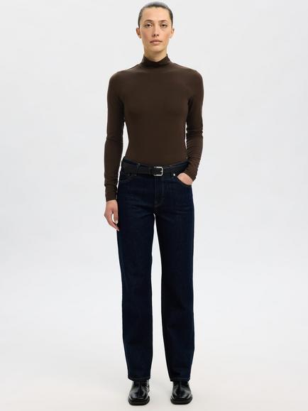 Selected Manja Long Sleeve High Neck T-Shirt - view 2, Delicioso